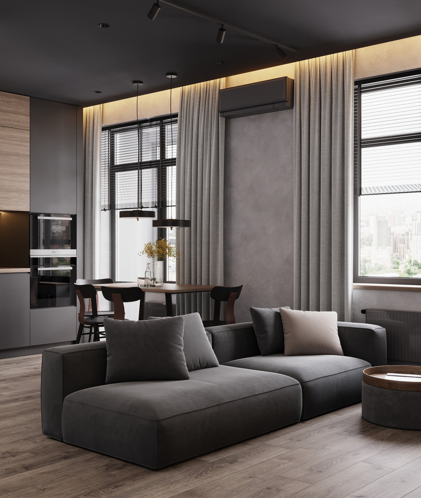 Гостиная-кухня