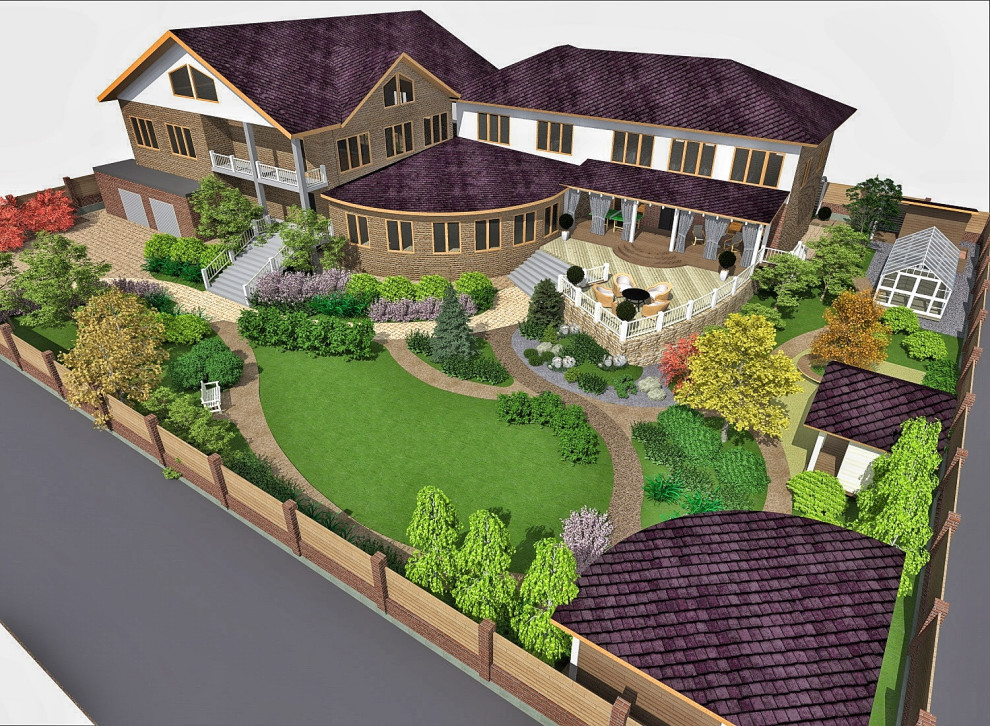 Ландшафтный дизайн в п. Ново-Разводная (Иркутск)