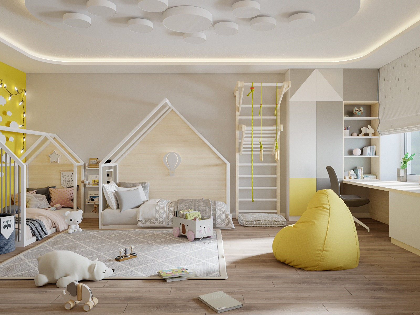 Яркая детская комната для девочки и мальчика