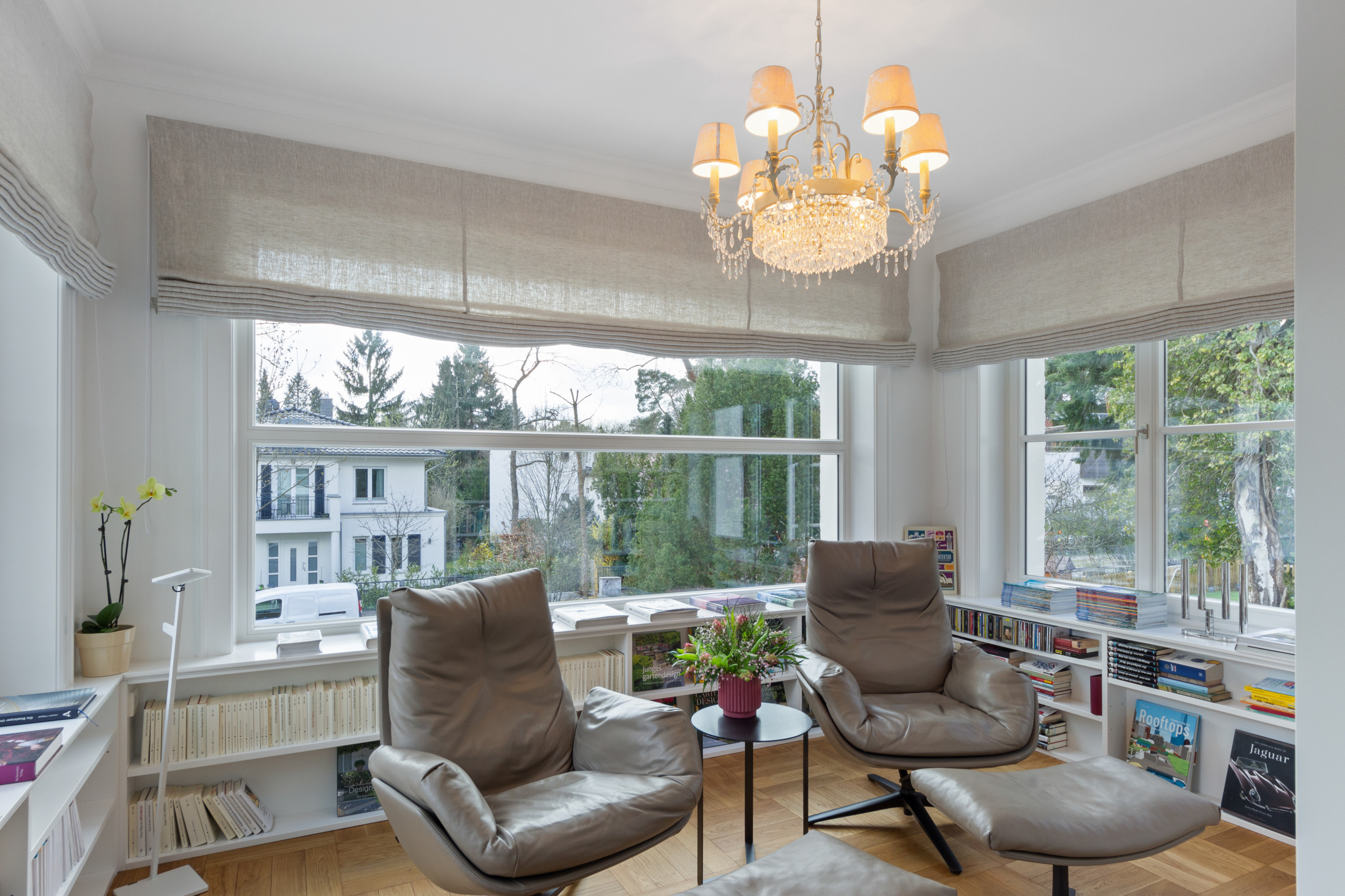 Houzz Германия: 101 метр ткани — на пошив штор в доме