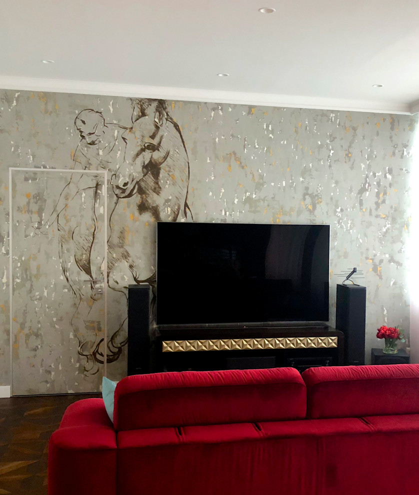 Декоративная покраска стен и роспись по мотивам Леонардо да Винчи