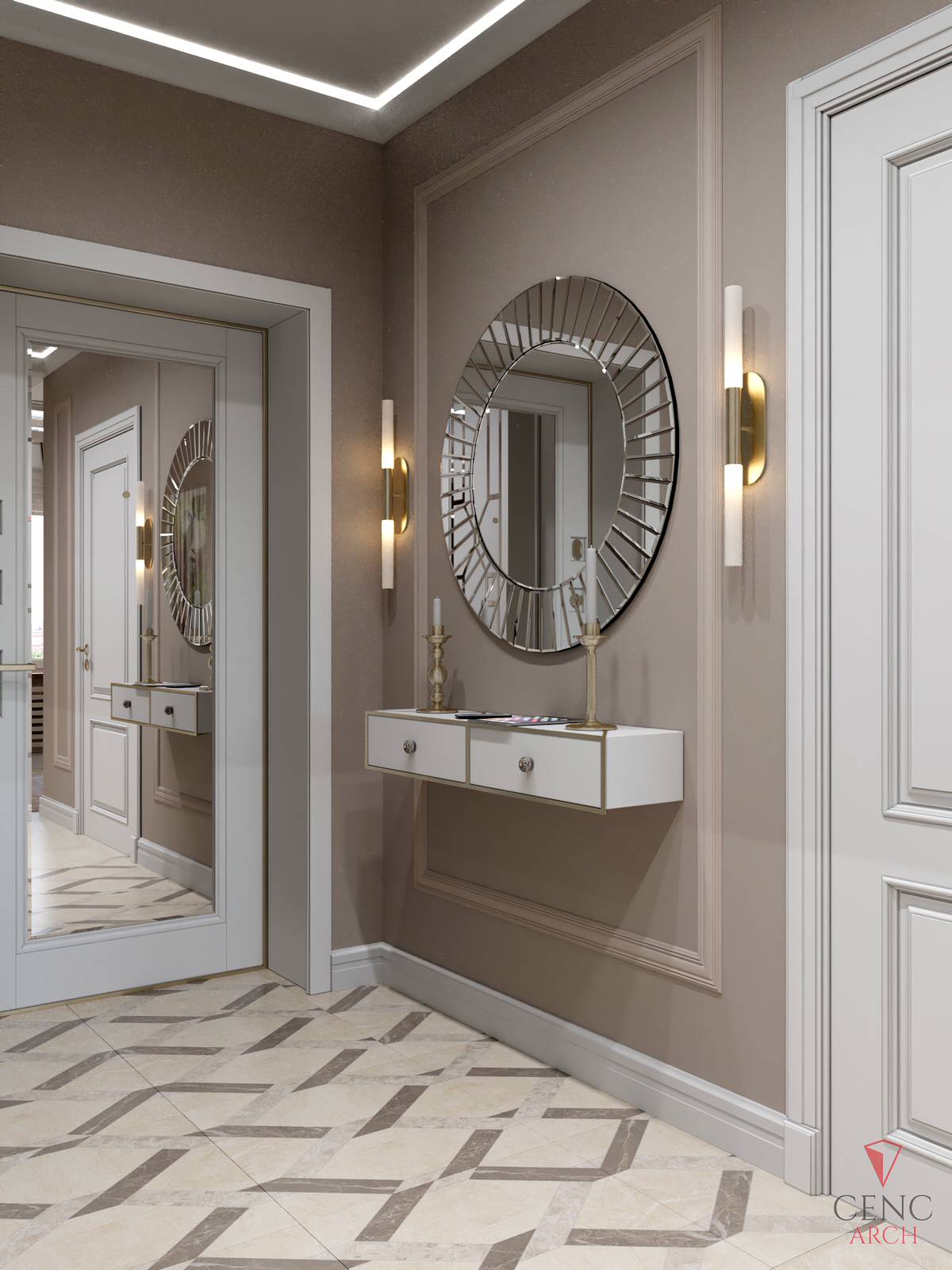 3d визуализация квартиры по дизайн проекту