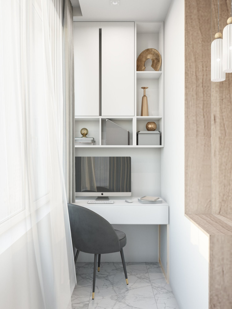 современная двушка в светлых тонах