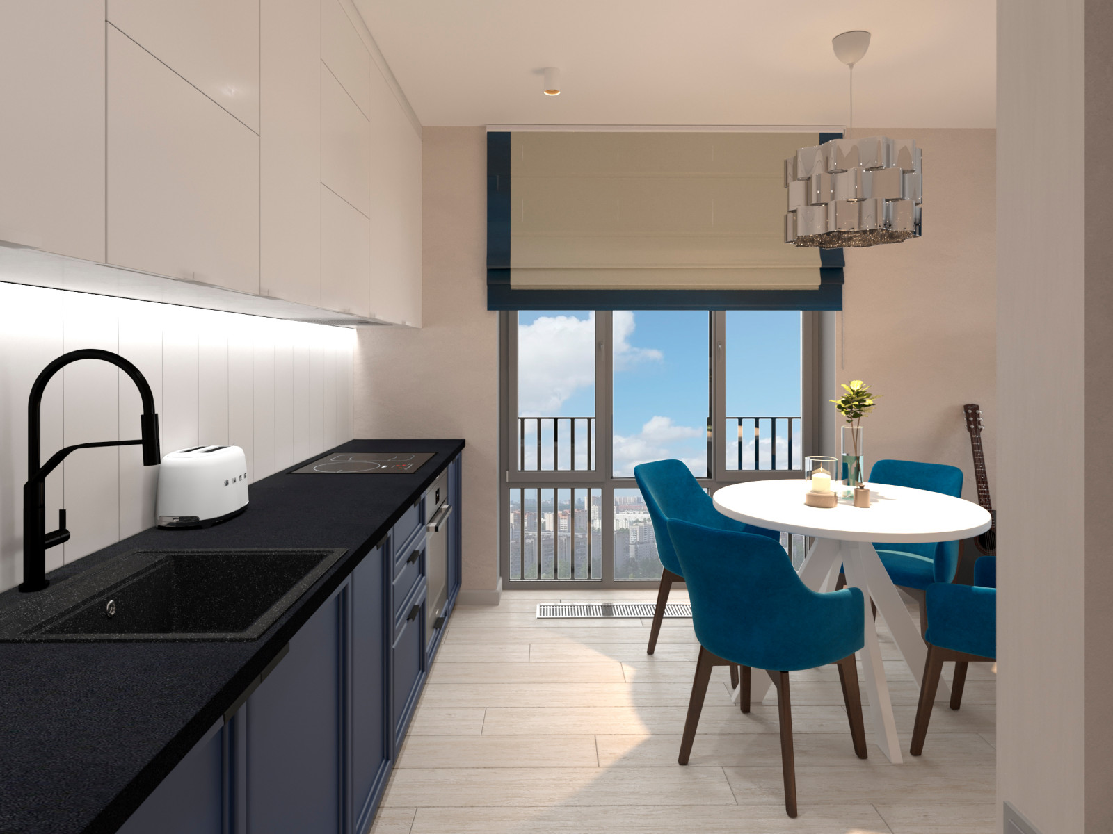 Квартира для холостяка (визуализации и коллажи)