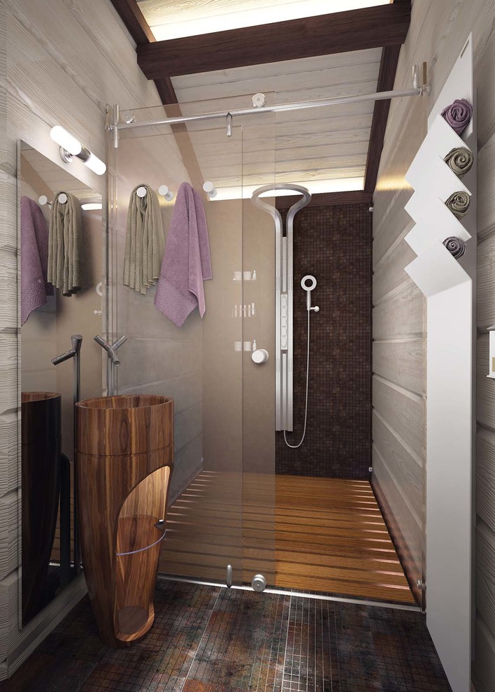 Дизайн интерьера деревянного дома 394 кв.м.