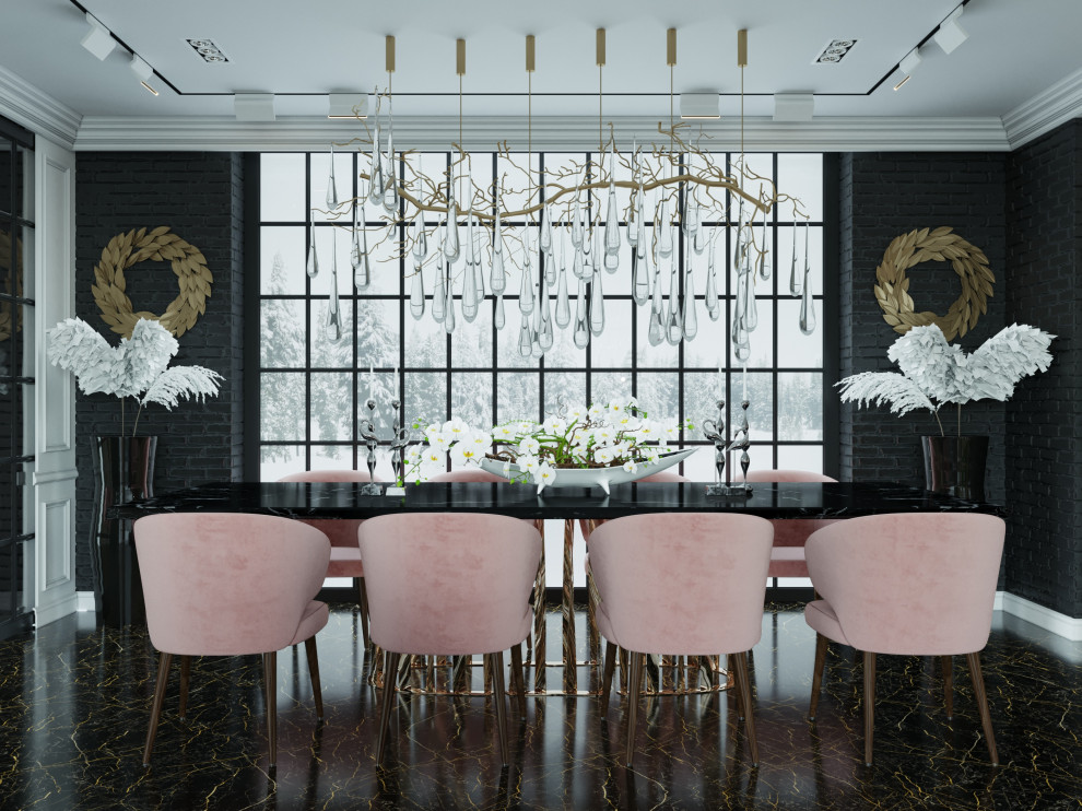 Дизайн столовой в загородном доме. г. Тула