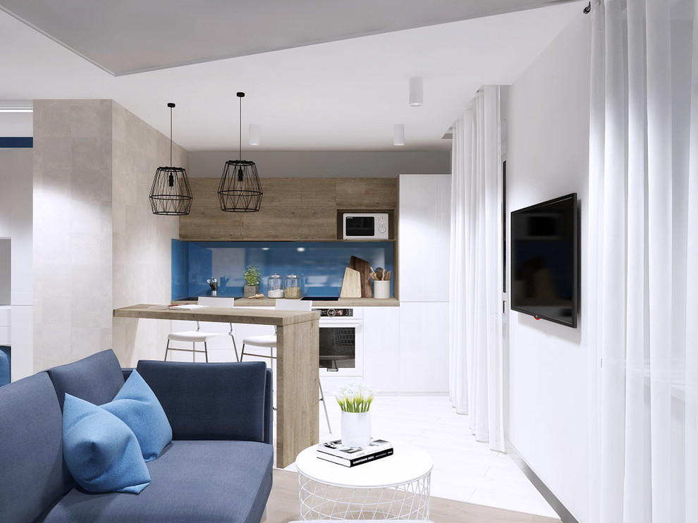 в облаках...