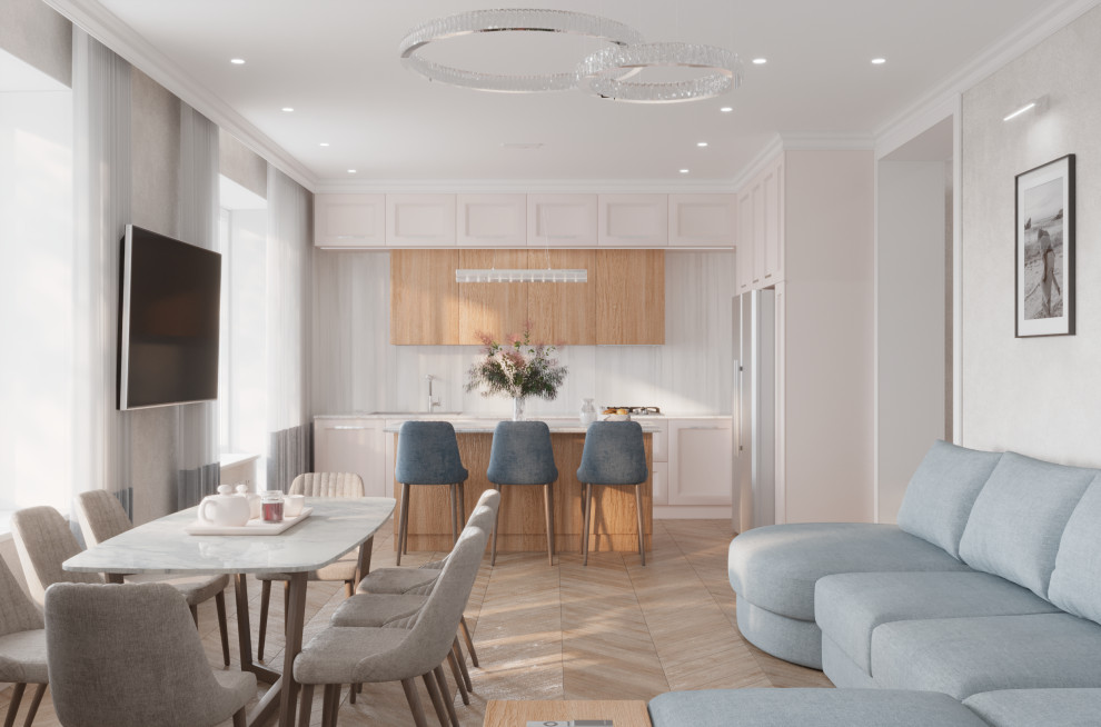 Дизайн интерьера двухэтажного дома 120 кв.м.