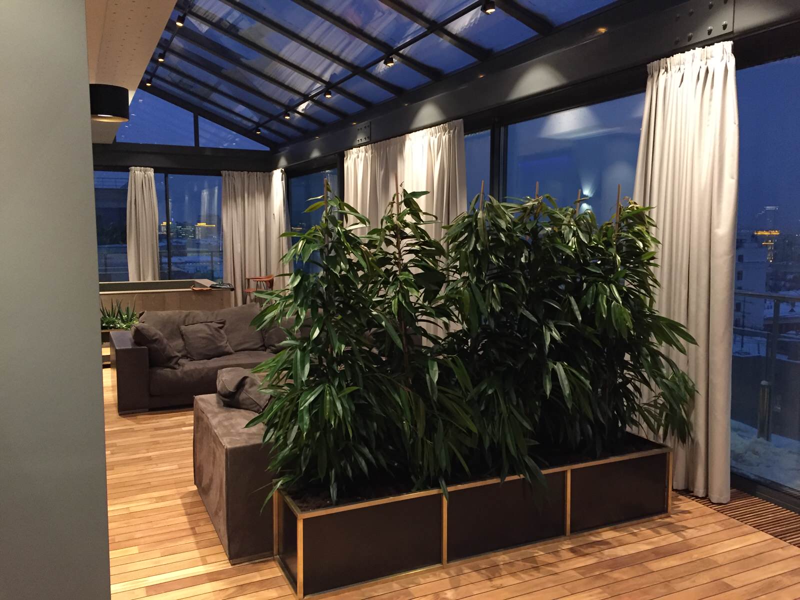 Казарменный. Москва. Зимний сад на крыше