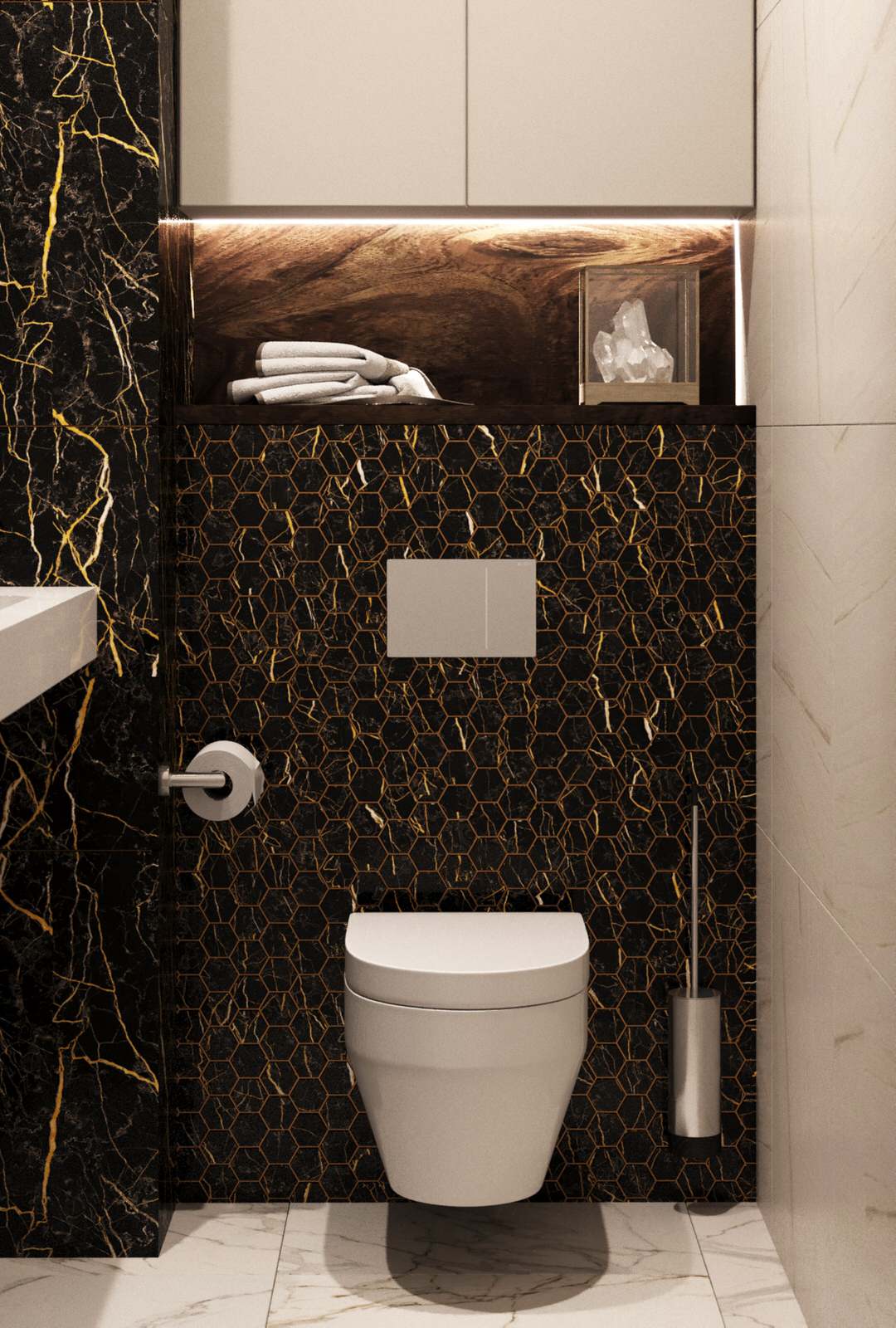 Дизайн ванной в ЖК "Солнечный Олимп", Воронеж