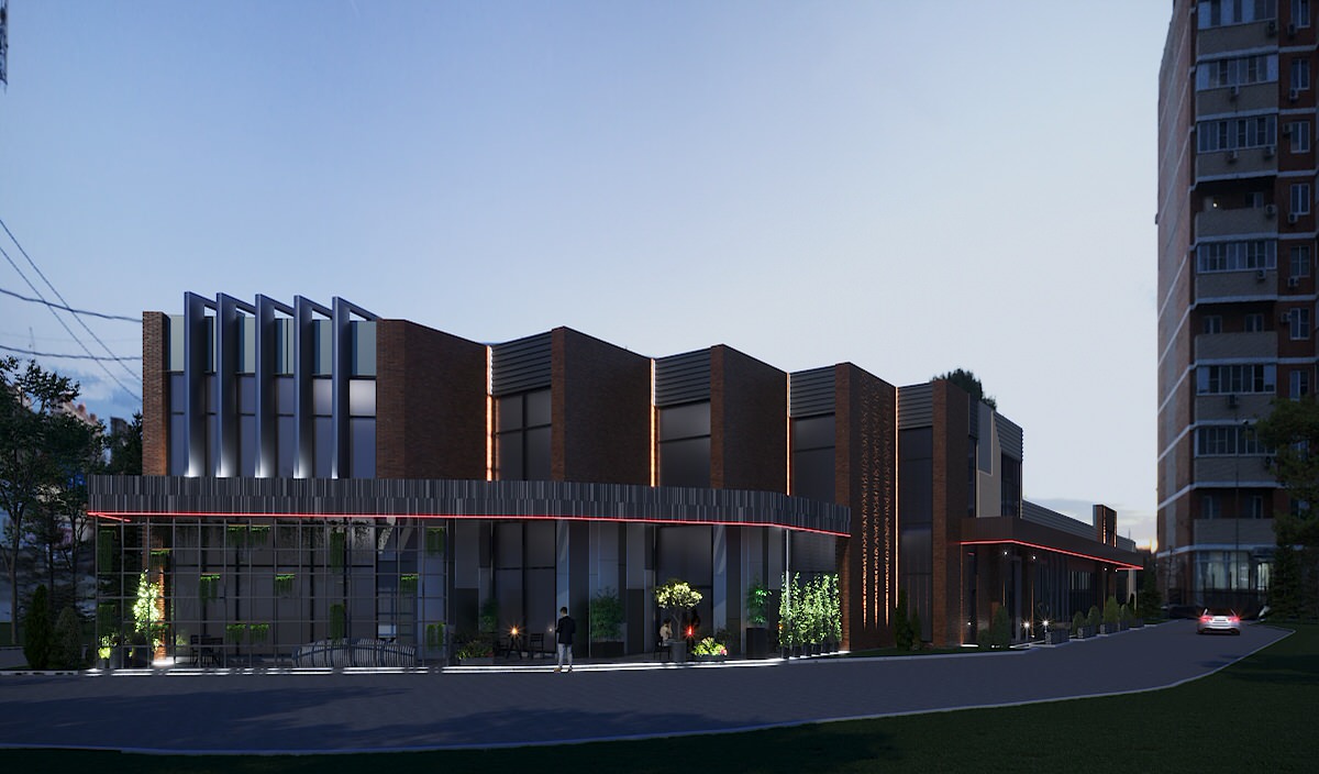 Эскиз Административного здания г. Краснодар