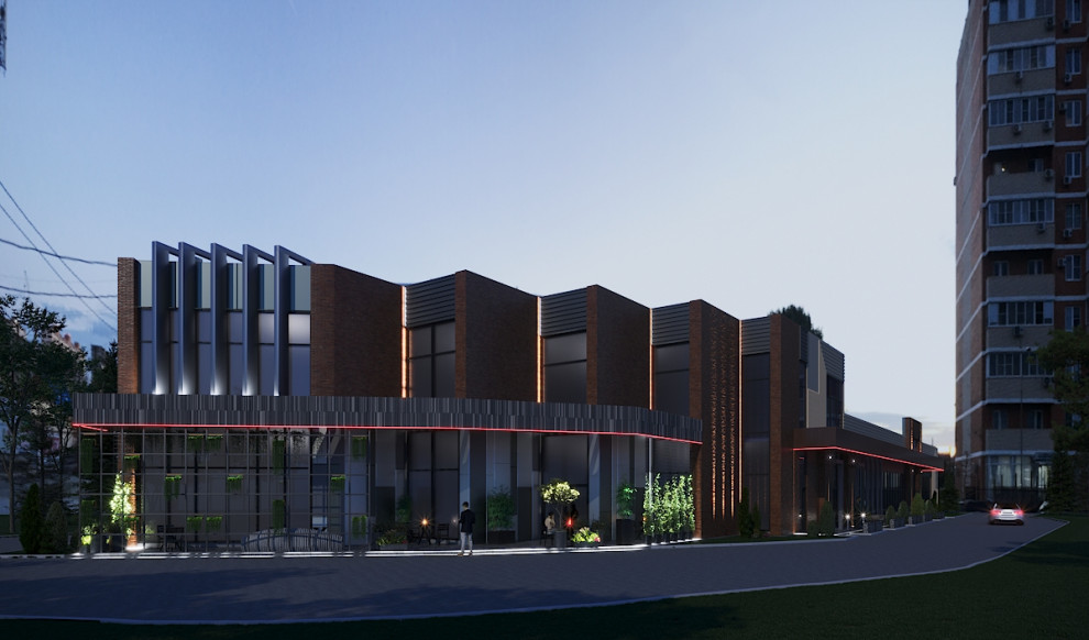 Эскиз Административного здания г. Краснодар