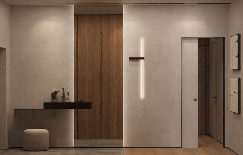 Интерьер видовой квартиры с террасой