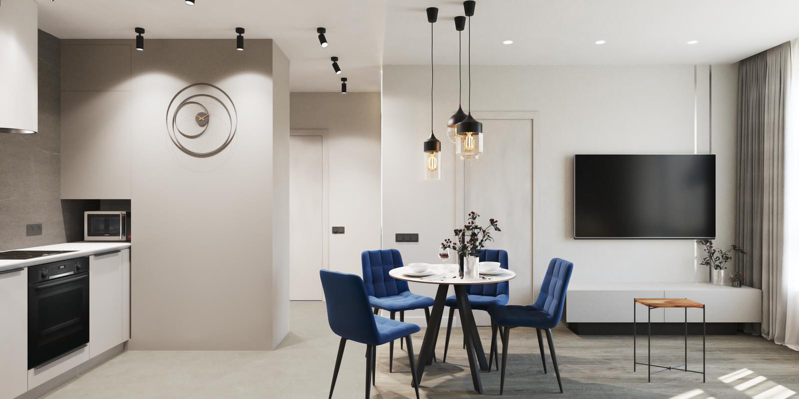 Визуализация интерьера. Квартира в жилом комплексе "Легенда Героев”