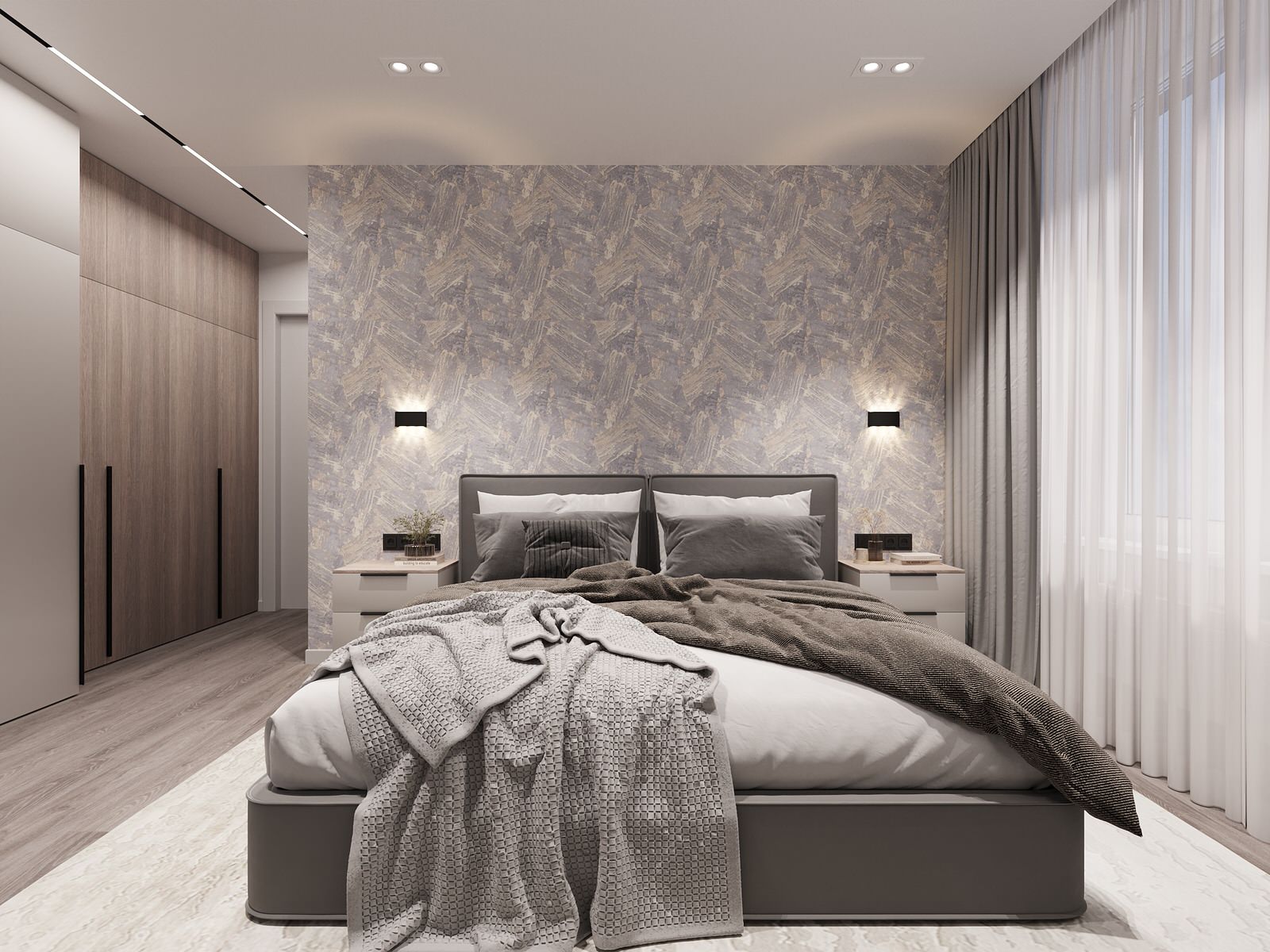 Дизайн-проект 2-х комнатной квартиры в сдержанном стиле