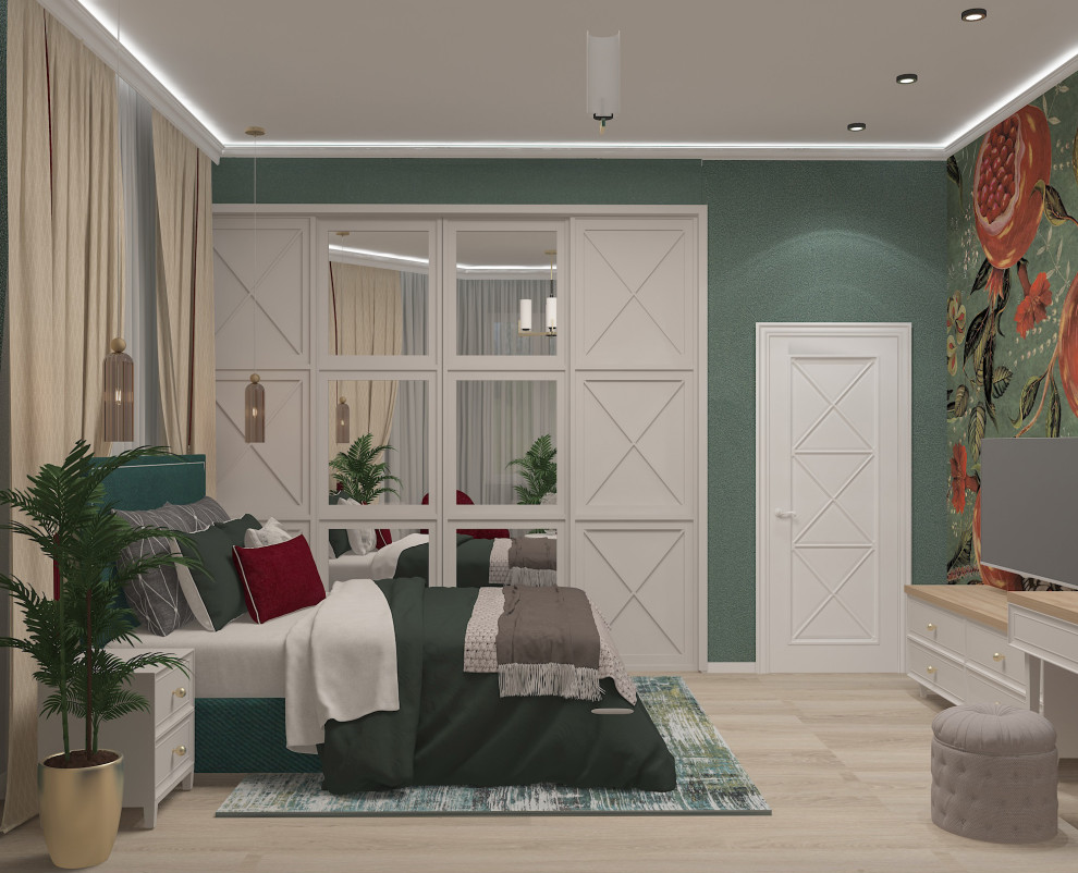 Обложка проекта: спальня с гранатами