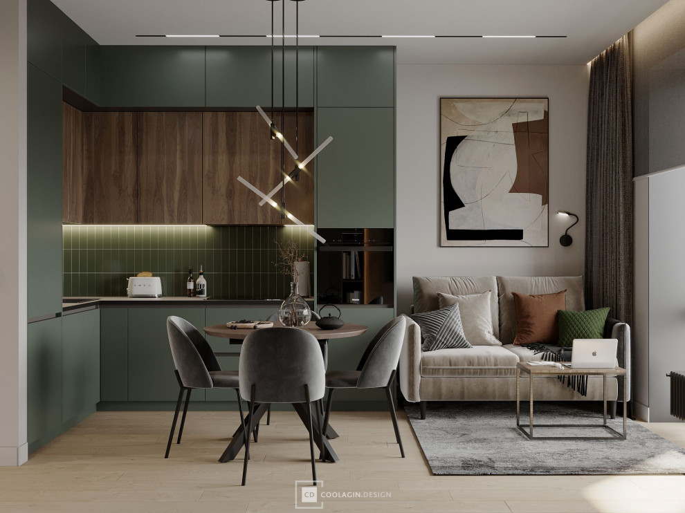 Стильная квартира с панорамными окнами даже в санузле