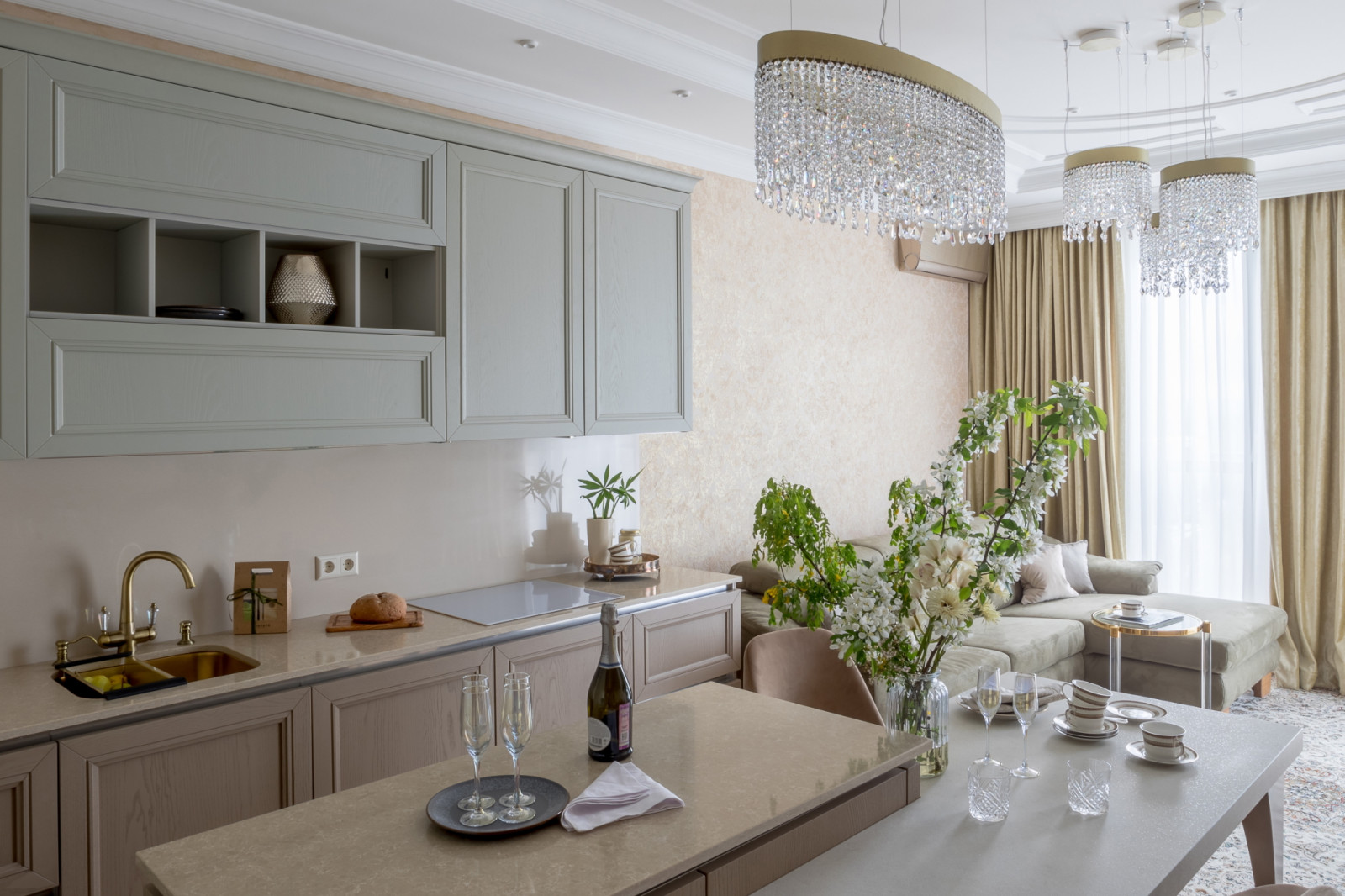 Утро с шампанским - ЖК «Green Park» 92м2