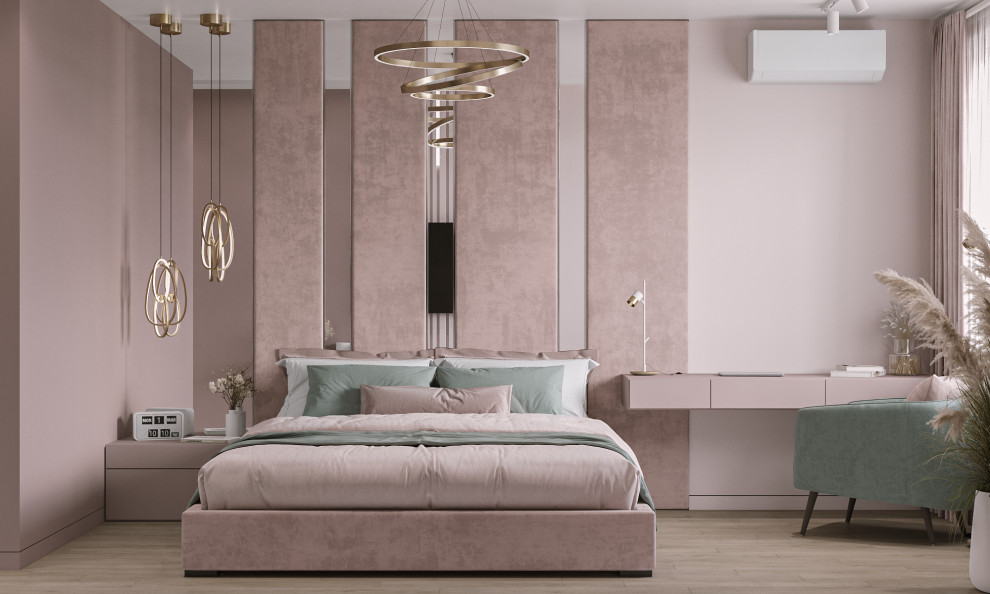 Дизайн интерьера в розовых тонах