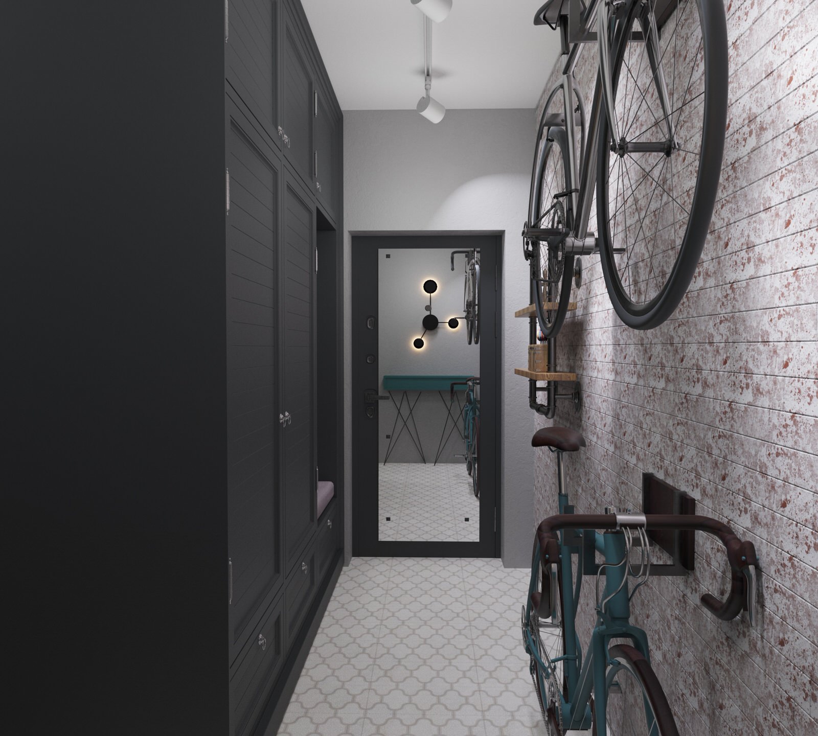 Квартира в стиле эклектики с элементами лофт