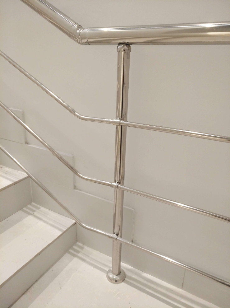 Нержавеющее ограждение со стеклом