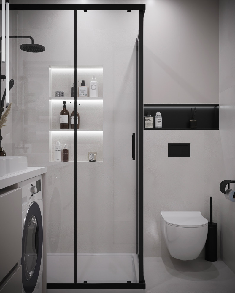 Дизайн интерьера санузла в частном доме.