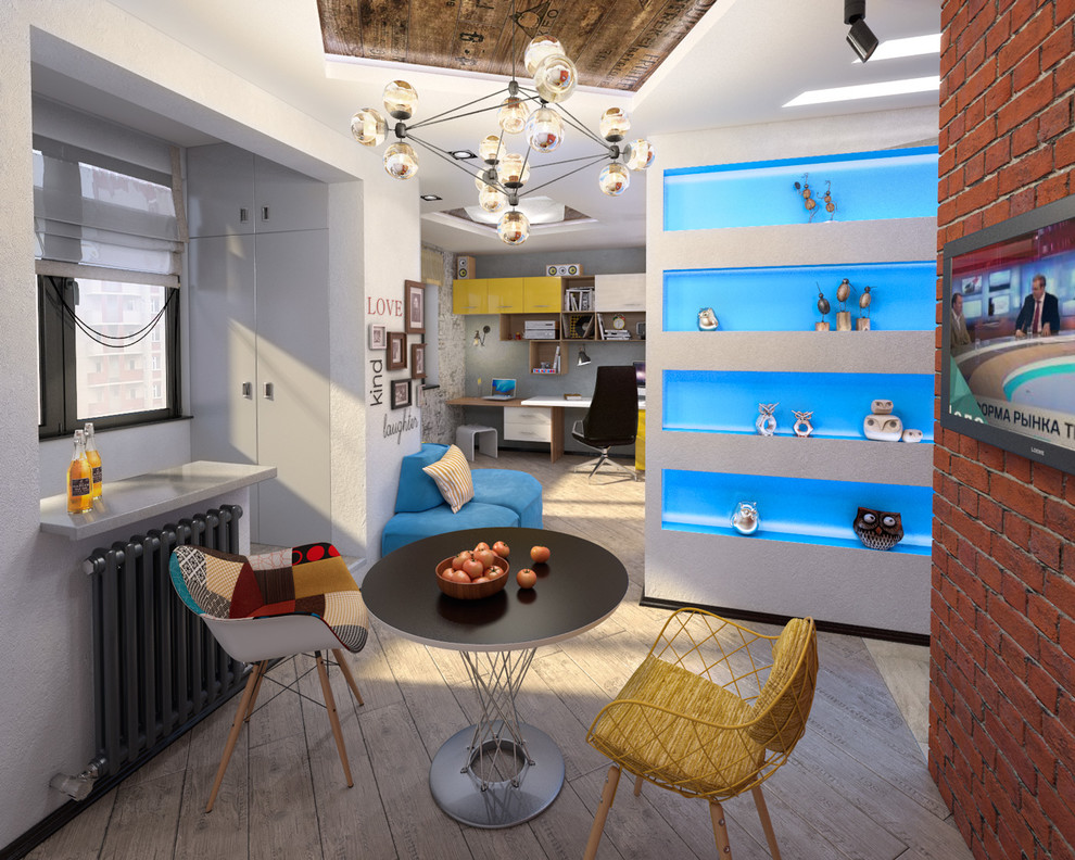 Урбанистический дизайн малогабаритной квартиры по мотивам Нью-Йорка