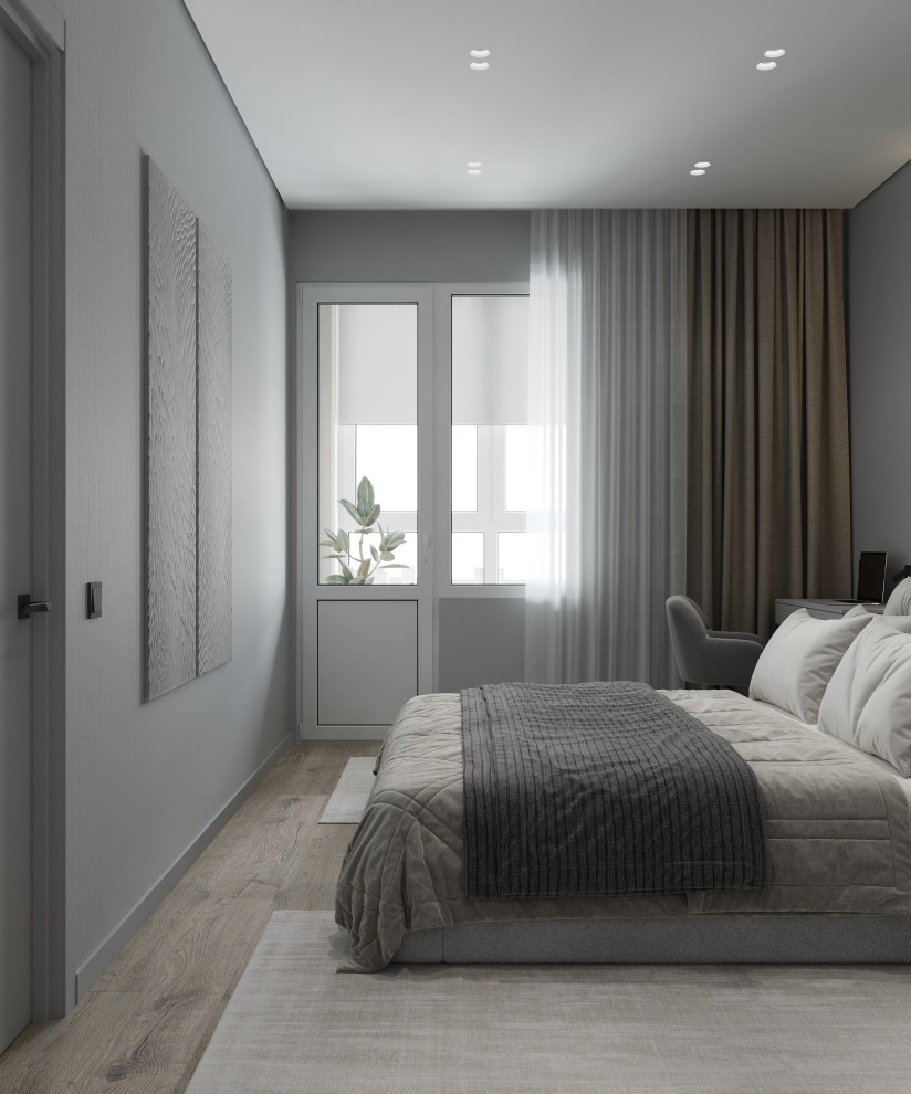 Проект квартиры для молодой семьи в Екатеринбурге. Спальня