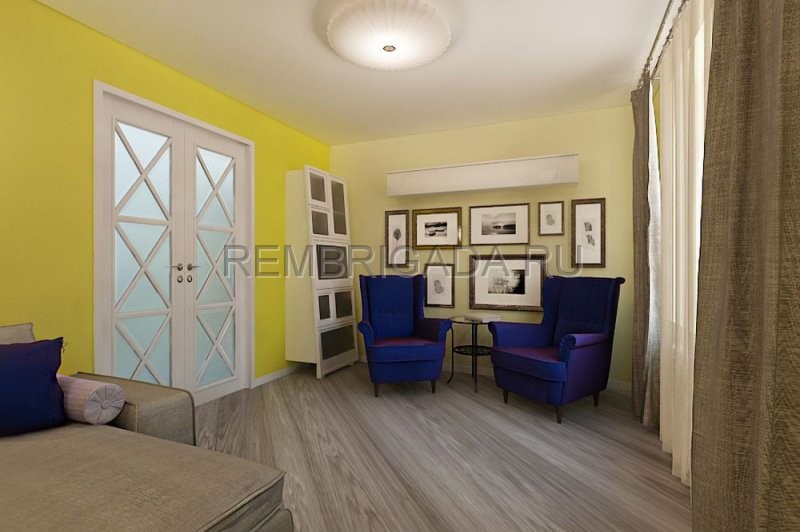 Дизайн проект квартиры 85 м2