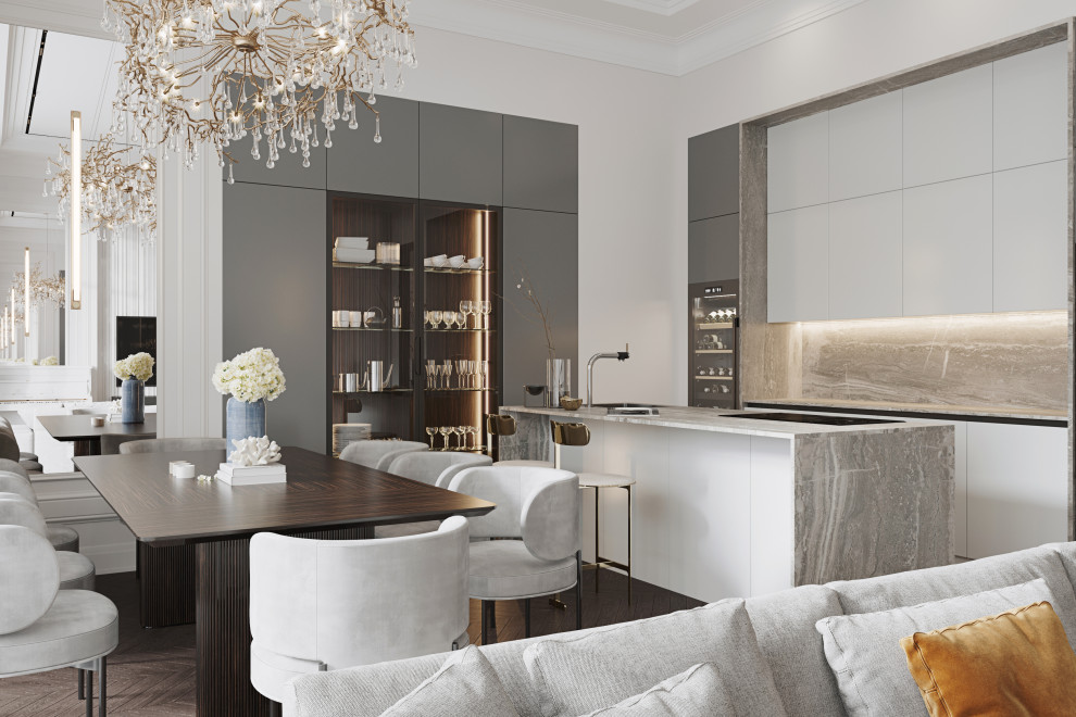 Дизайн-проект квартиры в ЖК "Императорский яхтъ-клуб"