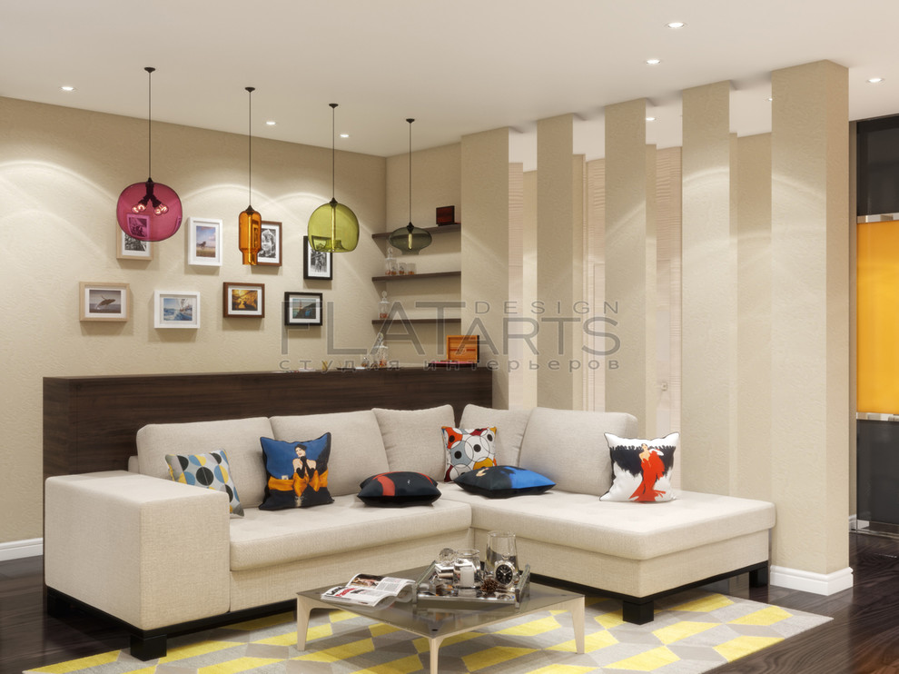 Дизайн 3-ной квартиры в современном, с элементами эко-стиля