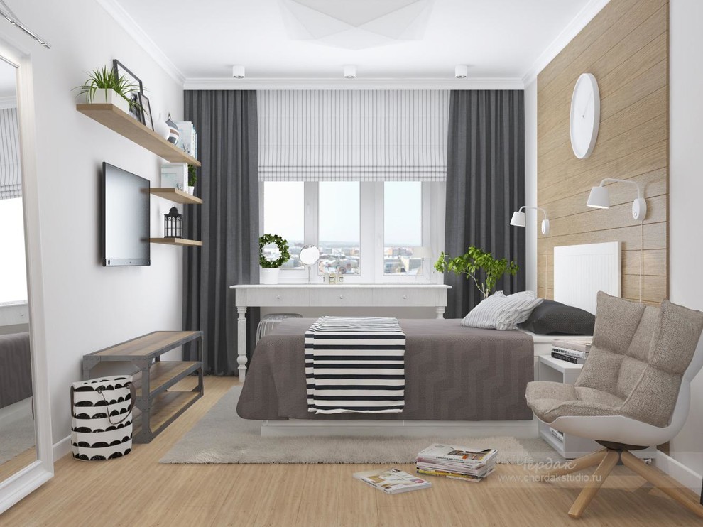 Дизайн двухкомнатной квартиры в скандинавском стиле