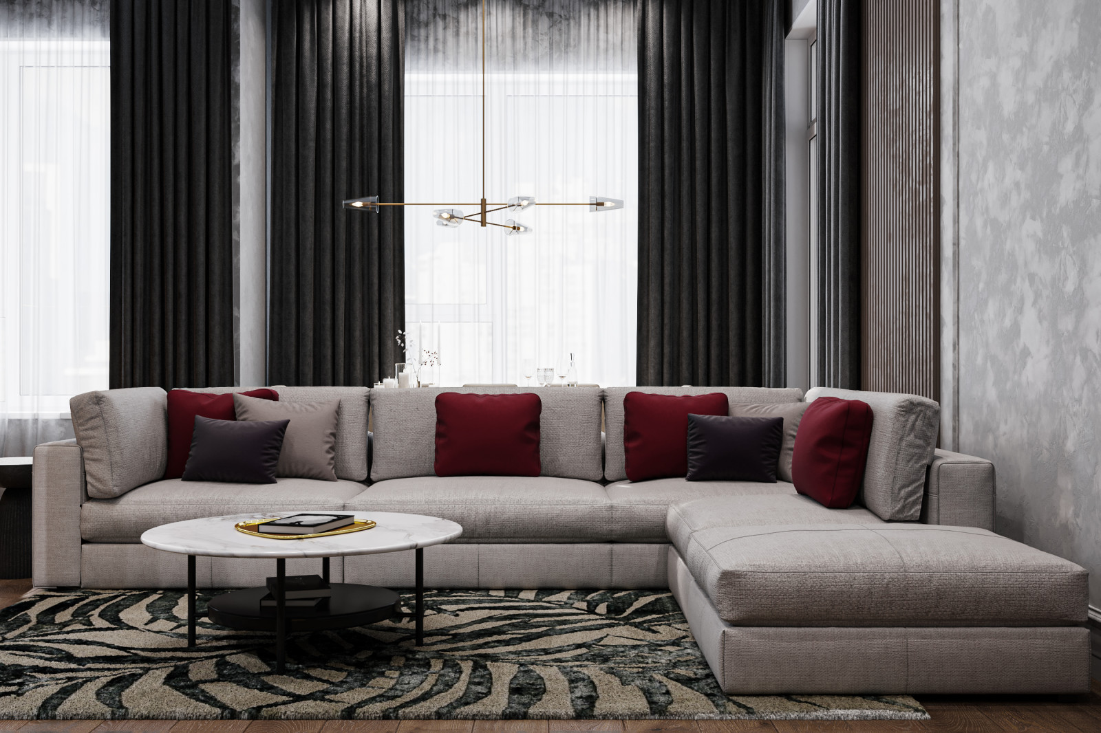 Квартира 132 кв.м. в современном стиле в ЖК "Ботанический сад LIFE".