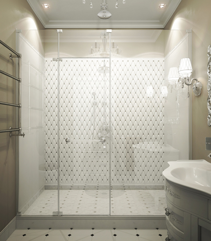 Душевая в классическом стиле