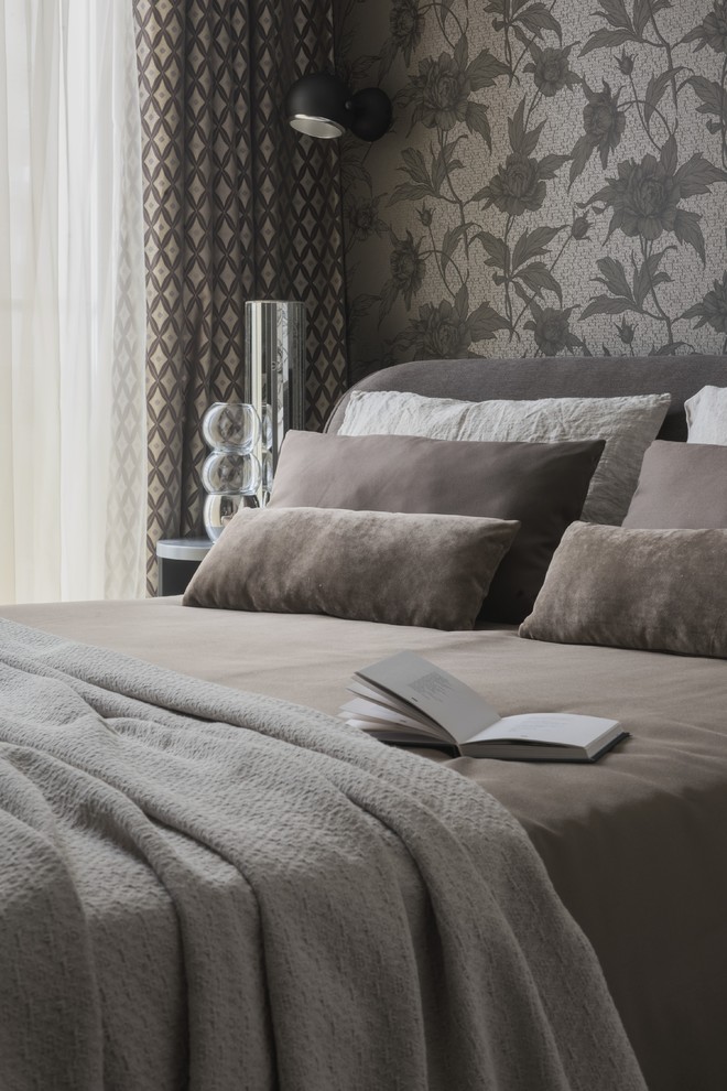 Весна-Туманысерый интерьер спальни