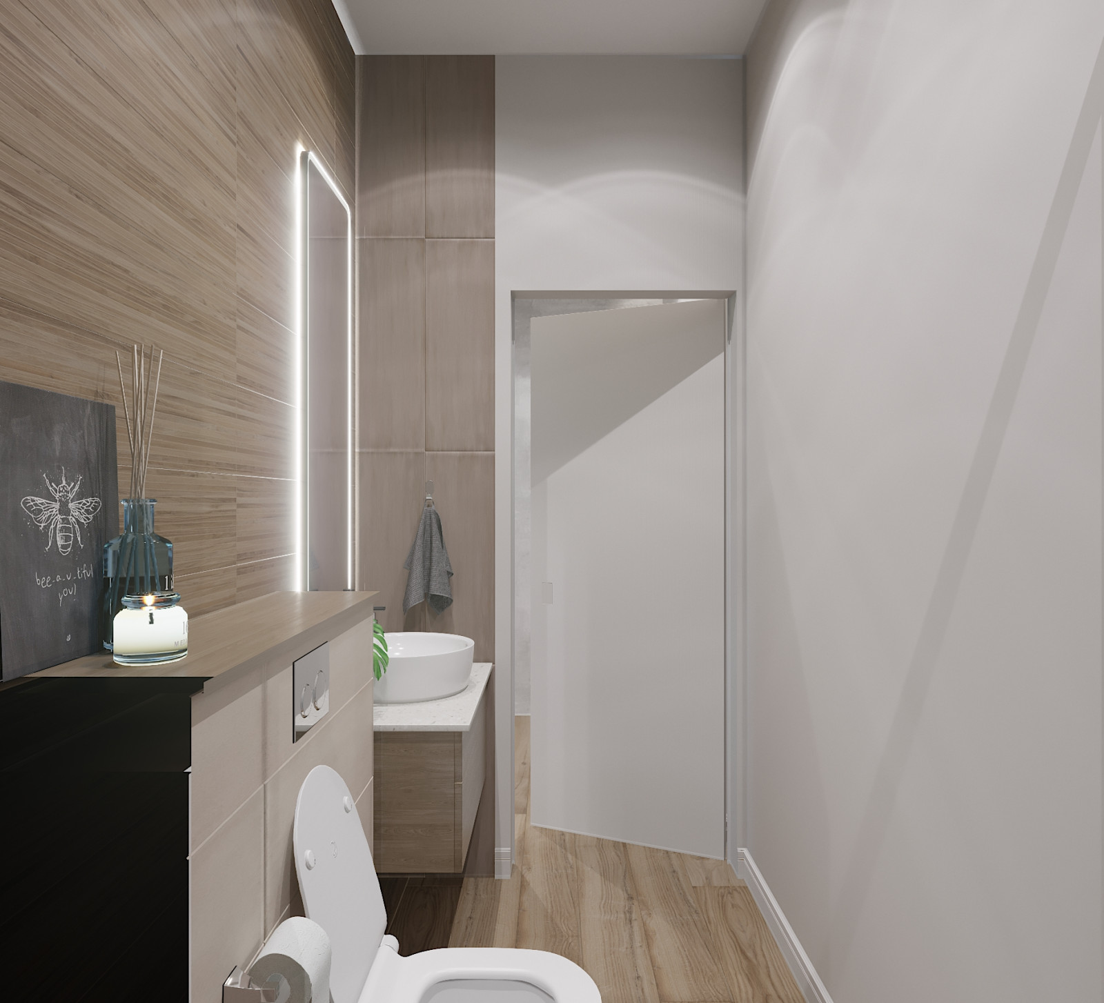 Дом в теплых оттенках