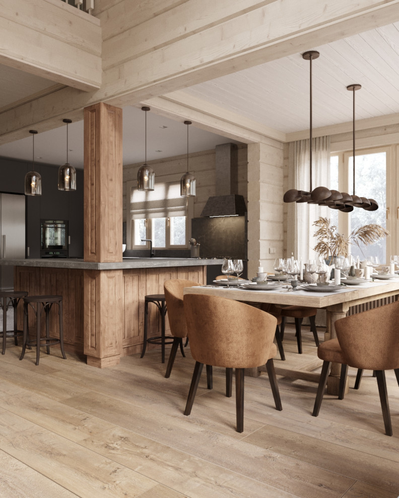 Загородный дом из бруса в поселке Смолячково