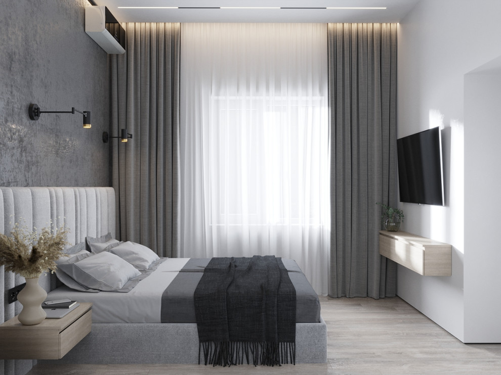 Трёхкомнатная квартира в монохромных тонах