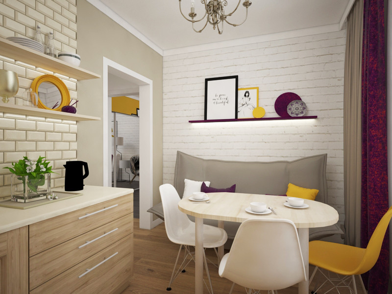 Эскизное оформление пространства "Белые Росы" г. Красноярск