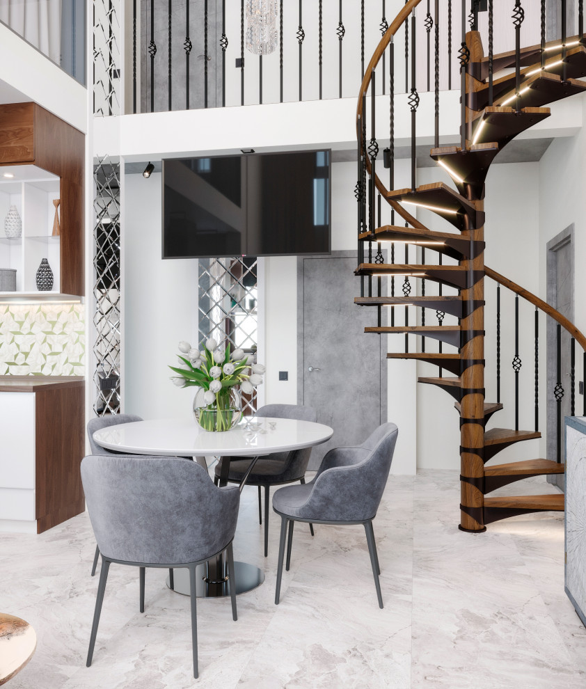 Дизайн-проект двухуровневой квартиры. 111,37 кв.м