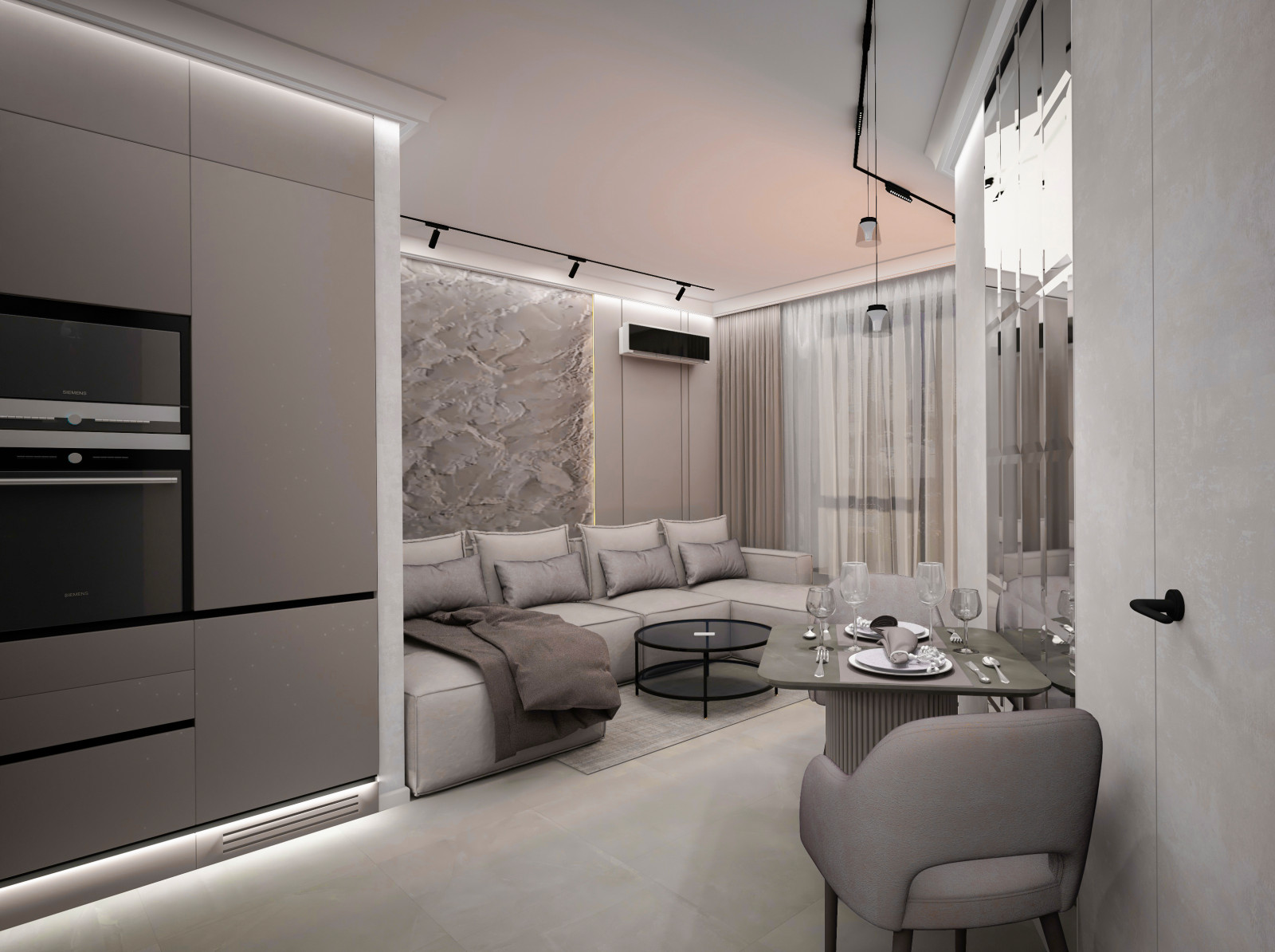 Открытое пространство в проекте "Алена"