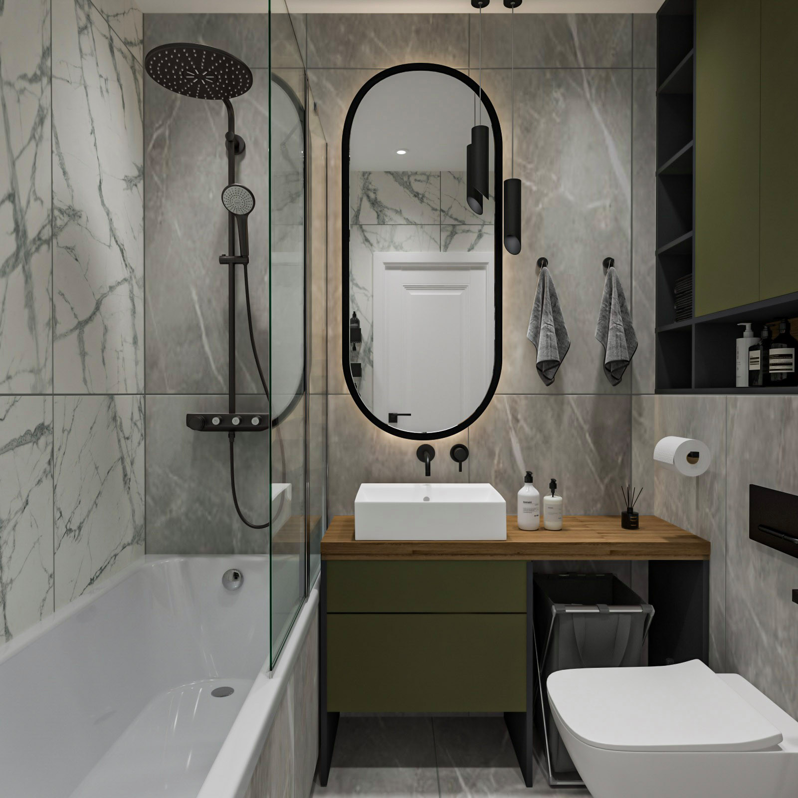 Дизайн-проект квартиры. 2022. Площадь 77,8 м.кв.