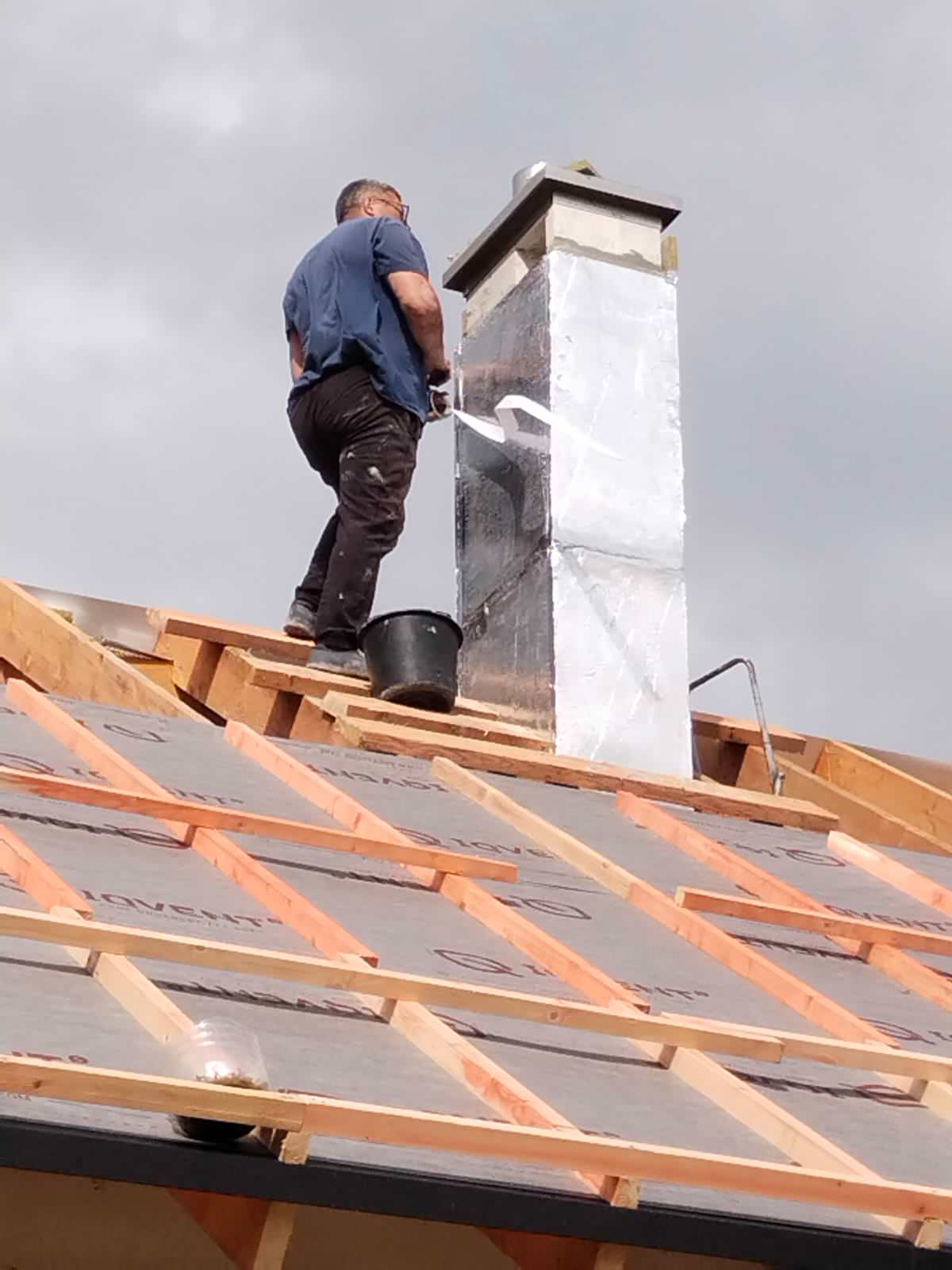 Монтаж керамических дымоходов