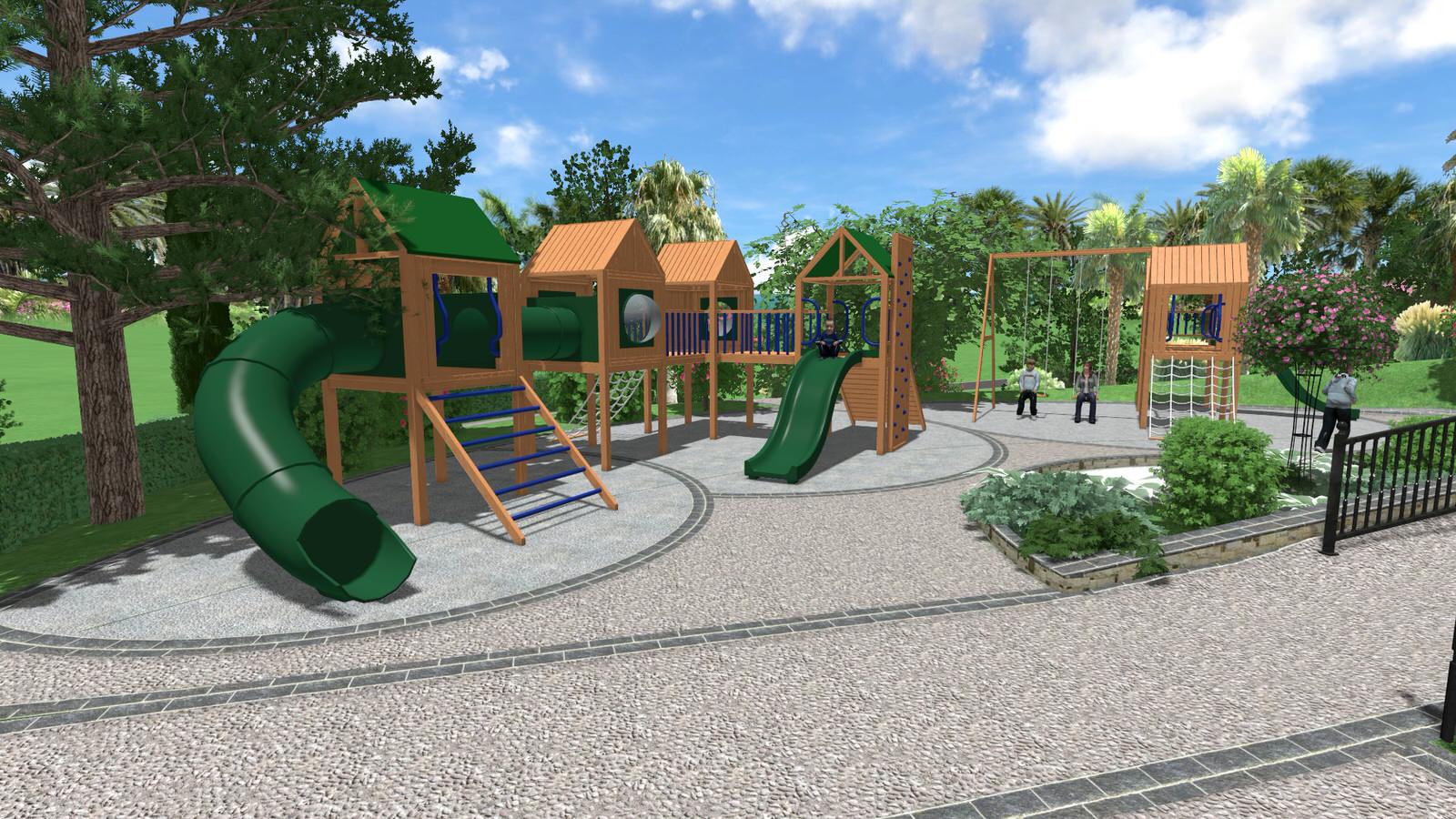 Детская площадка для санатория.