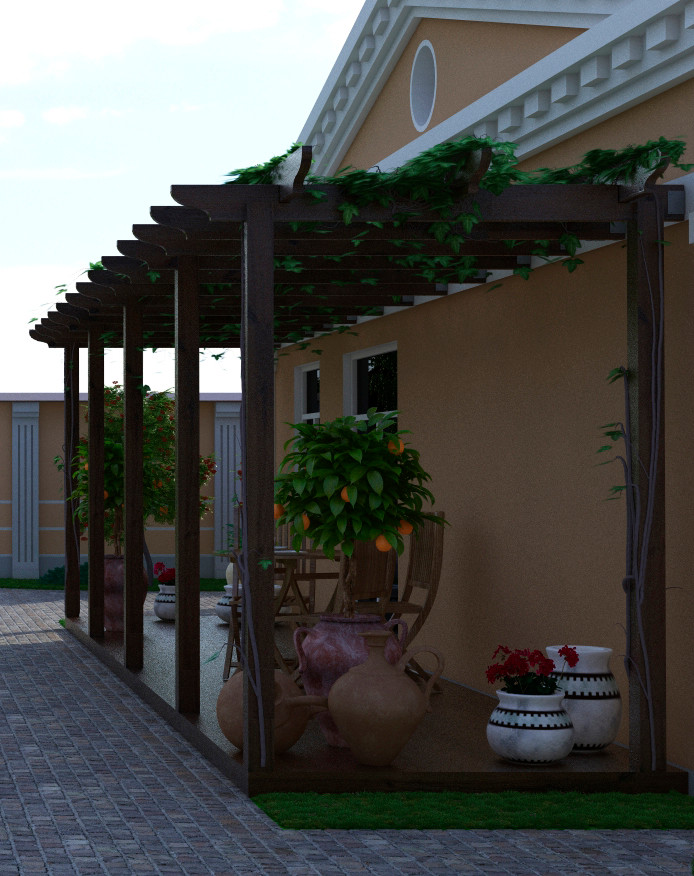 Благоустройство ресторанно-гостиничного комплекса