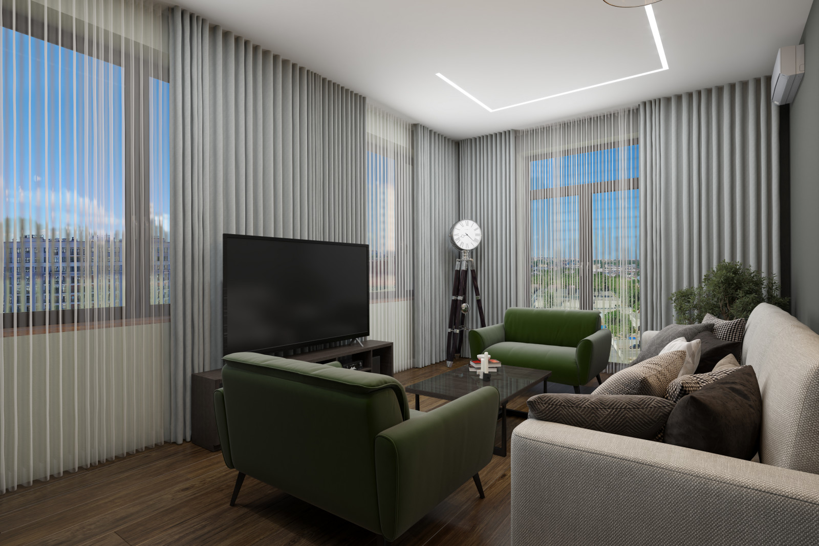 Квартира 100 кв.м. в современном стиле