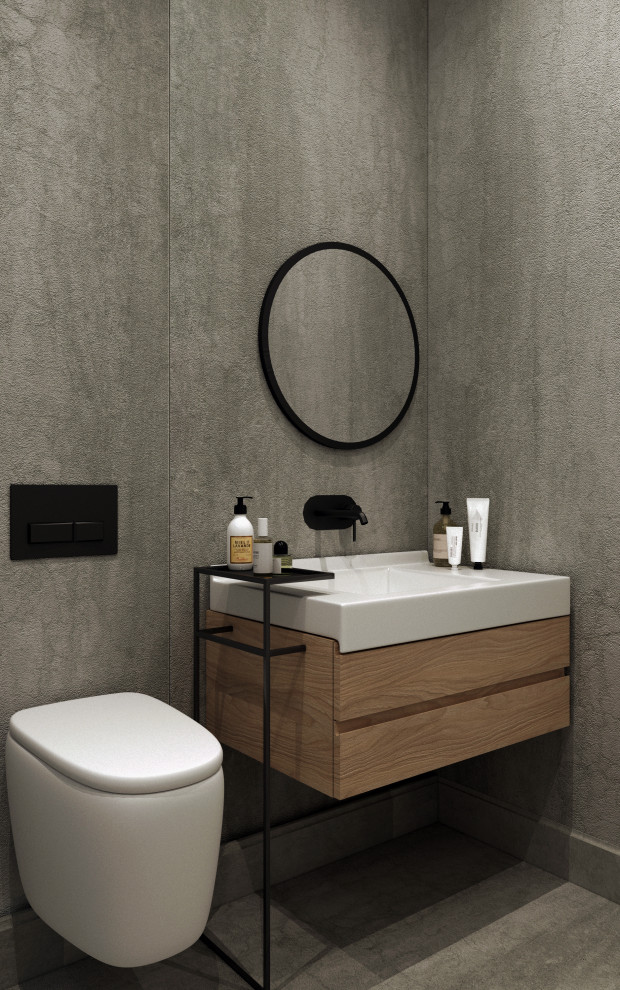 Гостевой санузел в ЖК "Пресня Сити"