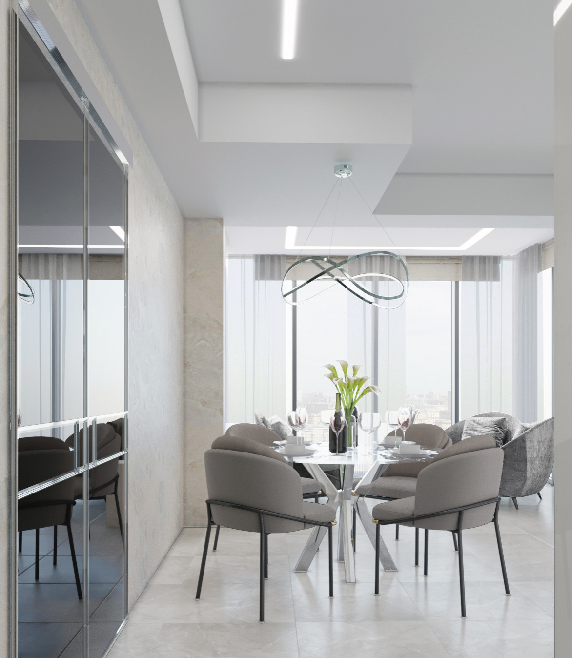 Проект 2-х комнатной квартиры в Апартаментах Лахта Плаза