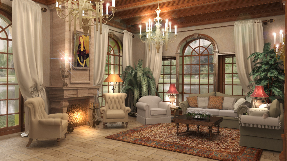 Дизайн кминного зала