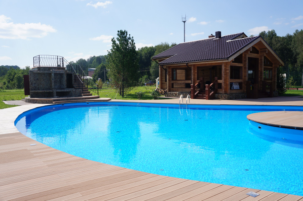 Ландшафтные работы  на частном объекте Сарапки